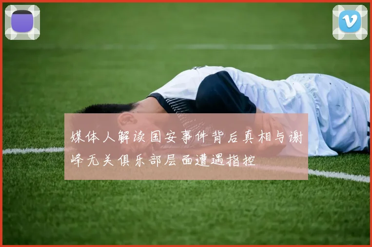 媒体人解读国安事件背后真相与谢峰无关俱乐部层面遭遇指控